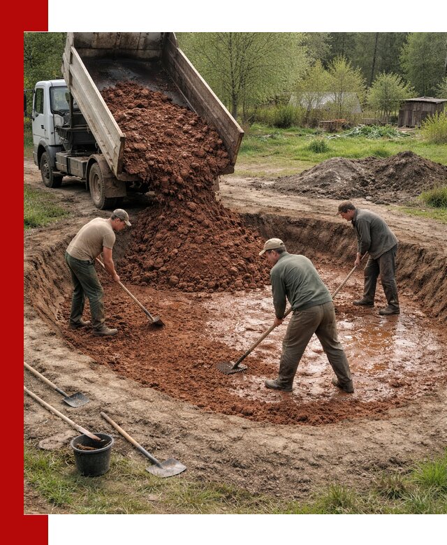 Купить качественную глину для пруда в Борисоглебске