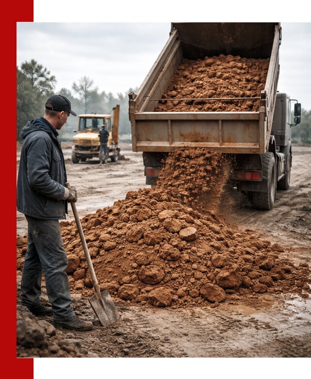 Глина для засыпки в Борисоглебске с доставкой самосвалами