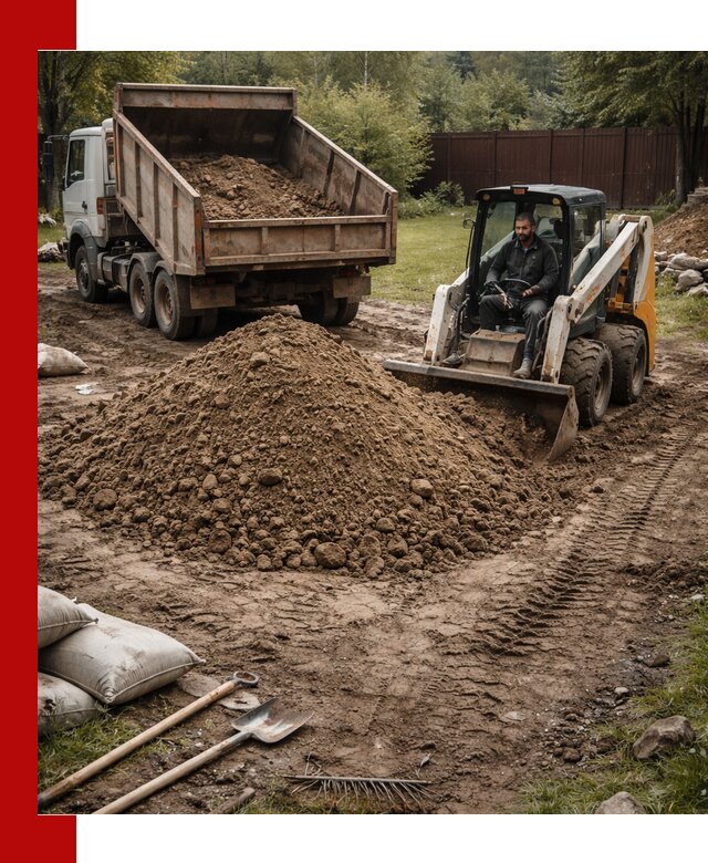 Суглинок для планировки участков в Борисоглебске с доставкой и выгрузкой