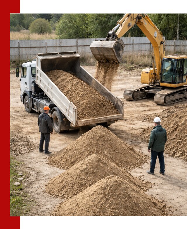 Доставка супеси вагонными и автопартиями в Борисоглебске