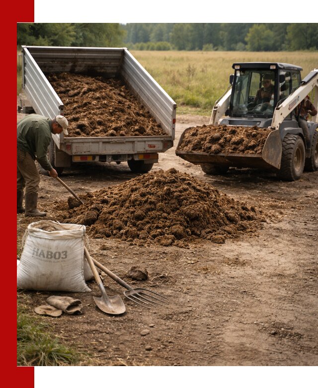 Доставка конского навоза в Борисоглебске с разгрузкой и доставкой на объект