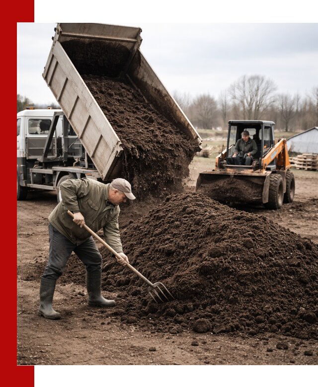 Доставка и продажа перегноя в Борисоглебске быстро и дешево