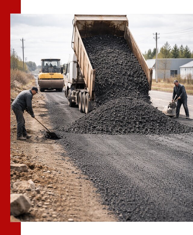 Асфальтовая крошка для дорог в Борисоглебске — поставка и доставка