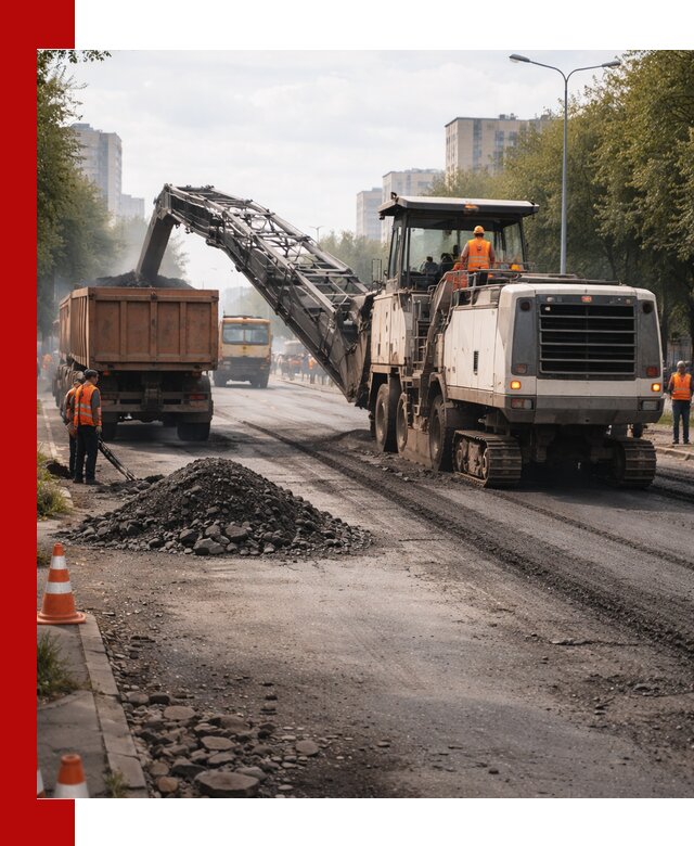 Фрезерованный асфальт в Борисоглебске — удаление и вывоз старого покрытия