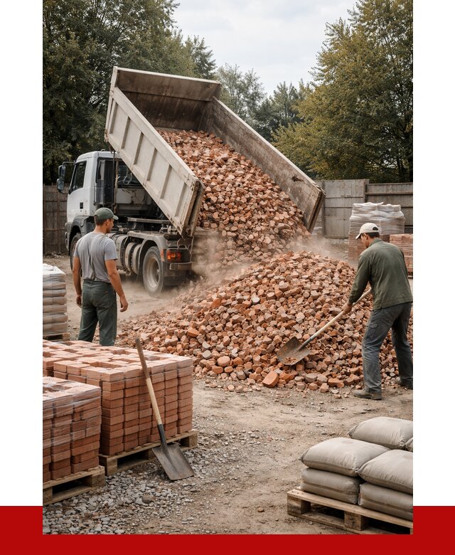 Бой кирпича в Борисоглебске с доставкой от 4370 руб/куб | ПРОНЕРУДБрс