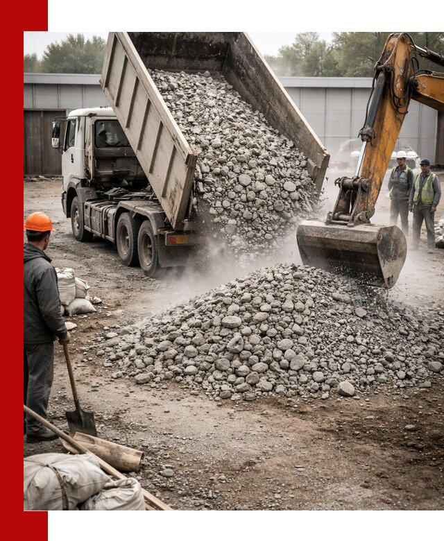 Доставка дробленого бетона в Борисоглебске оптом и в розницу