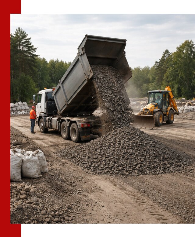 Доставка дробленого асфальта в Борисоглебске для дорожных работ