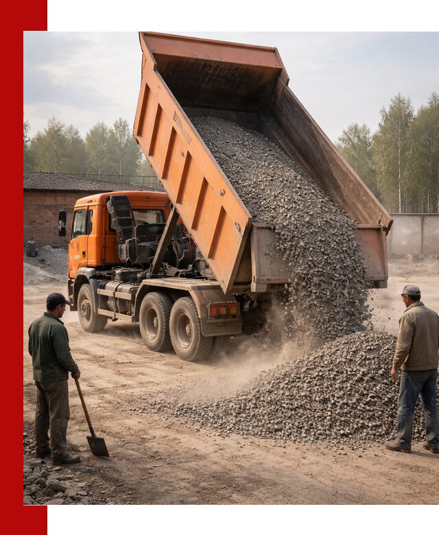 Доставка самосвалом 20 м3 в Борисоглебске быстро и надежно