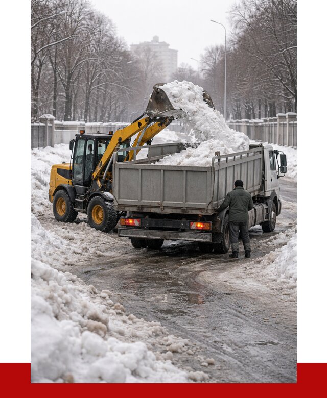 Вывоз снега с погрузкой в Борисоглебске от 3641 р. ПРОНЕРУДБрс
