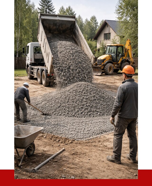 Отсыпка участка щебнем в Борисоглебске от 6763 р. ПРОНЕРУДБрс