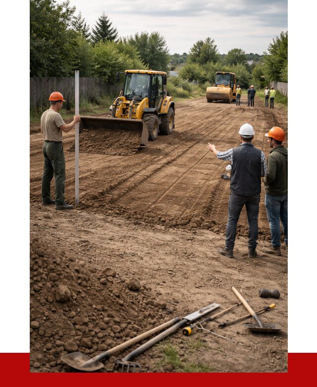 Планировка участка грунтом в Борисоглебске от 4682 р ПРОНЕРУДБрс