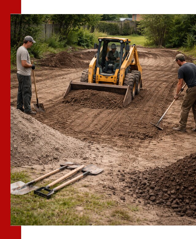 Планировка участка грунтом с вывозом и доставкой в Борисоглебске