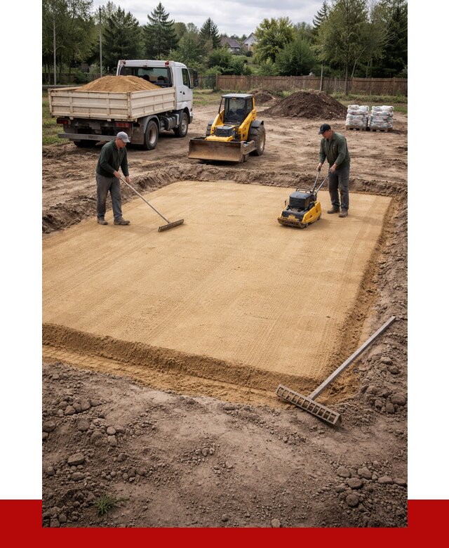 Устройство песчаной подушки в Борисоглебске от 4682 р. ПРОНЕРУДБрс