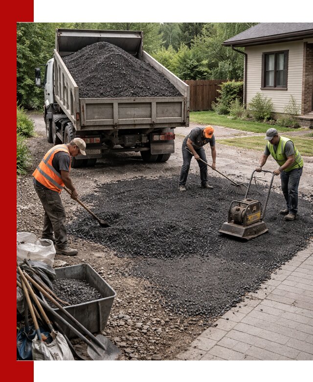 Асфальтовая крошка для двора с доставкой в Борисоглебске